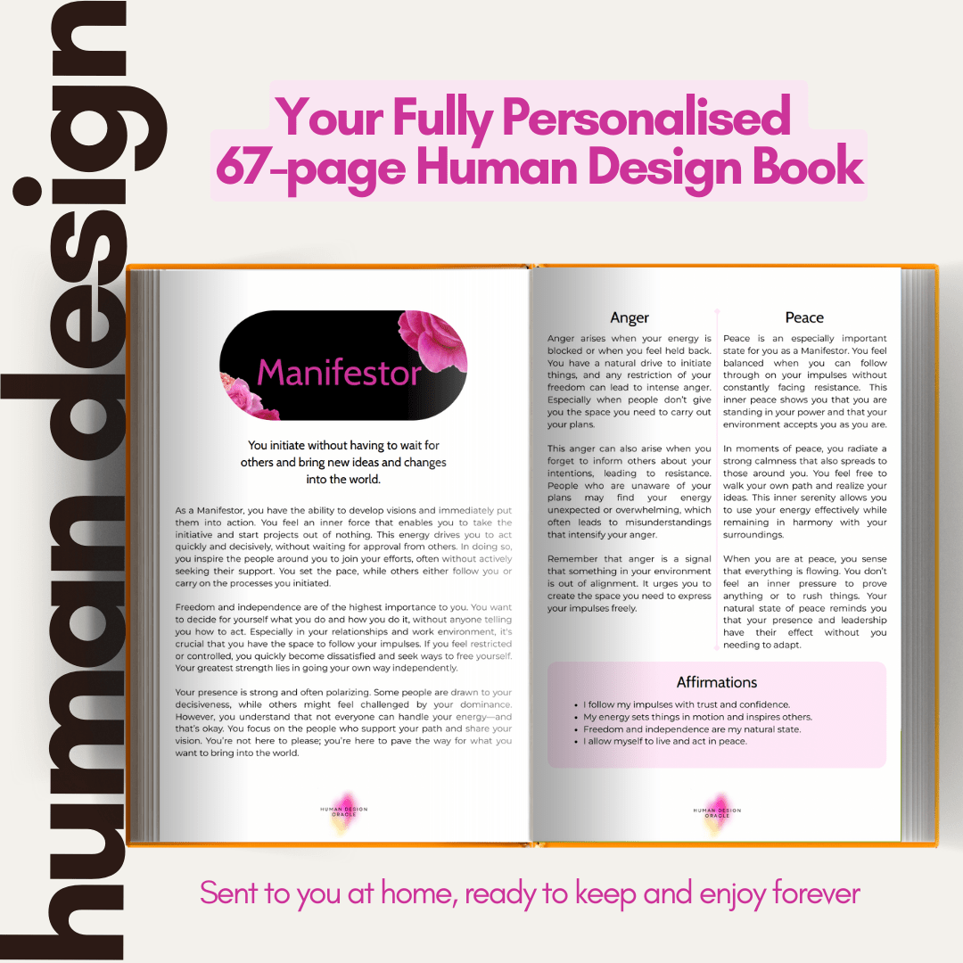 Fully personalized Human Design Book